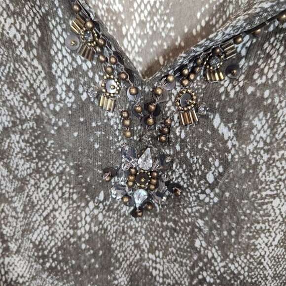NWT Chico's Sheer‎ Snake Print Blouse and Cami - Size 2 (US 12/14) - Picture 3 of 9